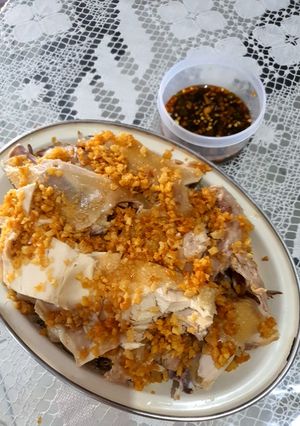 Foto resep Ayam Rebus Bawang Putih (Pak Cam Ke)