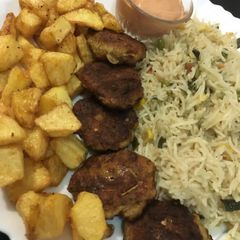 A picture of Dum kababs.