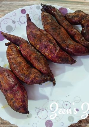 A picture of Air Fryer Roasted Sweet Potatoes.