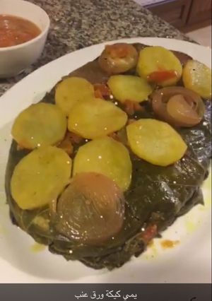 صورة لوصفة كيكة ورق العنب