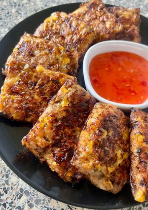 Hình của món Bánh Gà, Ngô, Nấm.