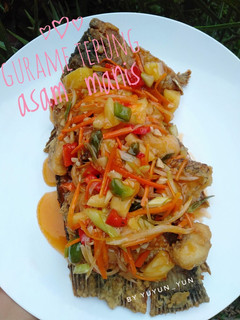 Foto resep Gurame Tepung Asam Manis
