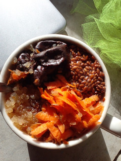 Una foto de Salvado y claras para el #desayuno