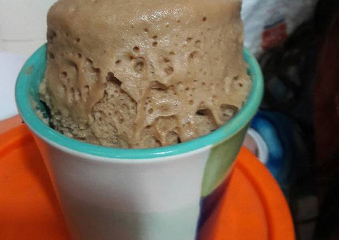 Pan de nutella en tacita