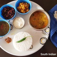 A picture of Okra/ Vendakka Sambar.
