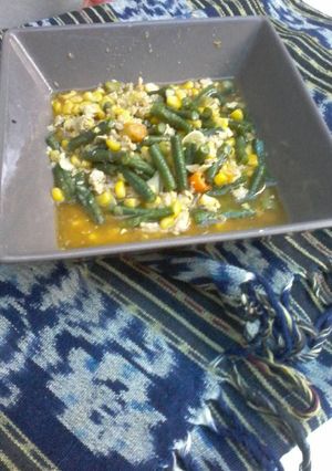 Foto resep Oseng kacang panjang jagung