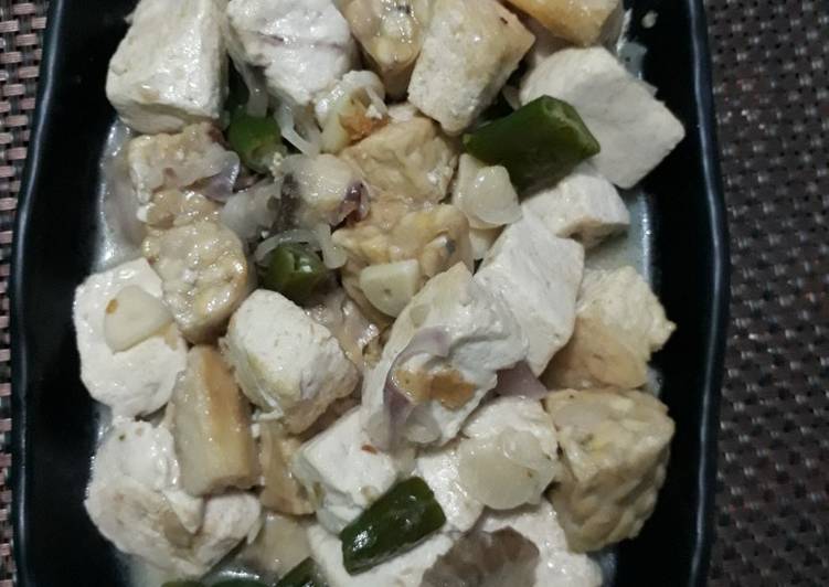 Resep Tumis Santan Tahu Tempe Ikan Asin, Bikin Ngiler