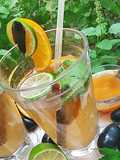  Fruits mojito with honey and cinnamon