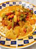 Ινδικό χορτοφαγικό με σπιτικό σως korma