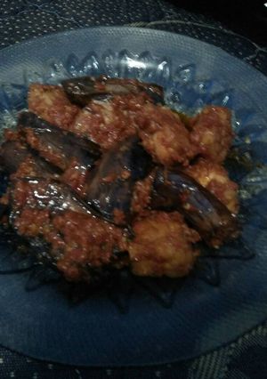 Foto resep Terong tempe balado