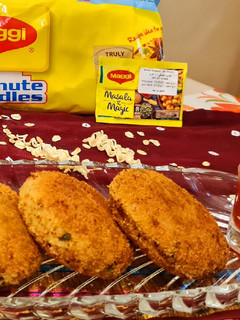 વેજ મેગી મસાલા મેજીક ઓટ્સ કટલેટ (Veg Maggi Masala magic Oats Cutlet Recipe in Gujarati) રેસીપી મુખ્ય ફોટો