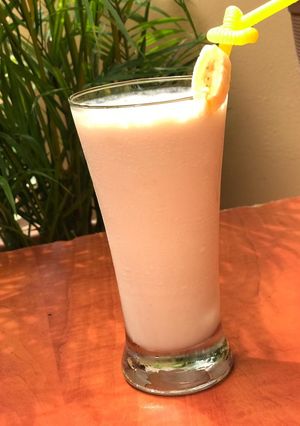 Banana milk shake ainihin hoton girkin
