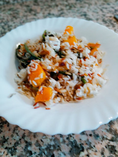 Una foto de Arroz salvaje a la griega