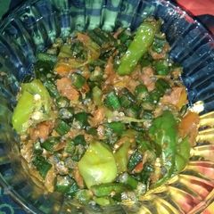 A picture of Fry bhindi masala.