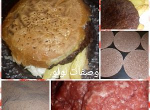 صورة لوصفة همبرغر بلا بيض