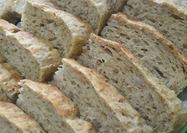 Roti diet ubi jalar with whole wheat bran (tnp telur & tnp susu)