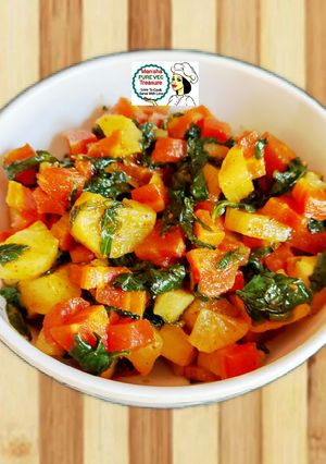 A picture of Methi Mooli Gajar Sabzi.