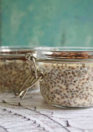 A picture of Cinnamon Bun Chia Pudding.