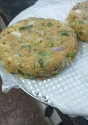 Una foto de Hamburguesas de arvejas😋😋 Bien light 🤩🤩🤩