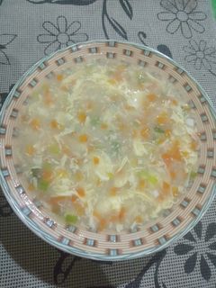 Foto resep Vegetable egg drop sop