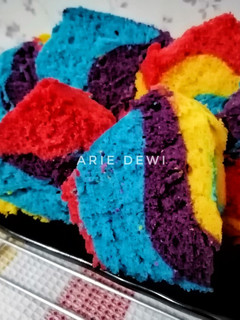 Foto resep Unicorn steam cake/bolu kukus warna warni/bolu kukus