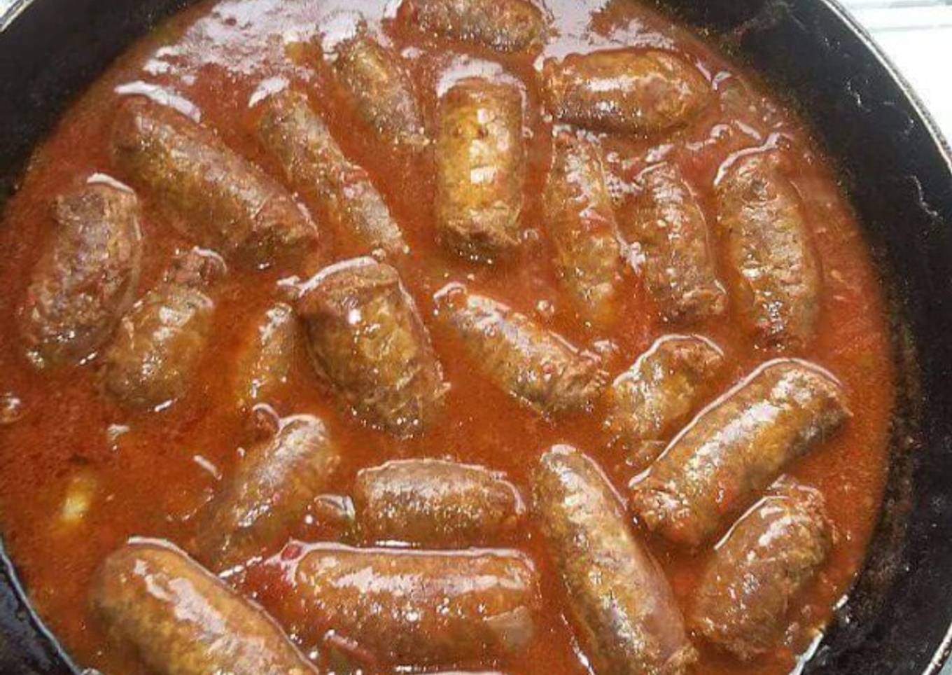 Sausage in a sauce