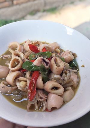 Foto resep Tumis cumi asin
