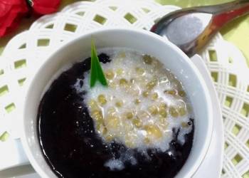 Resep Terbaik 160. Bubur Ketan Hitam dan Kacang Hijau Enak Sederhana