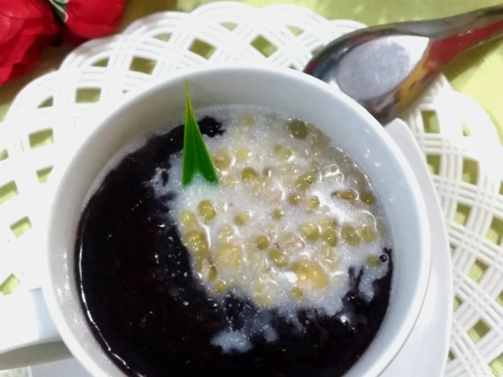 Langkah Gampang Menyiapkan Resep 160. Bubur Ketan Hitam dan Kacang Hijau yang Lezat Sekali Anti Ribet, Sempurna