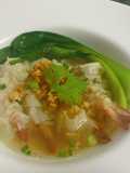 เกี๊ยวน้ำกุ้งหมูเด้ง Shrimp Wonton with Bouncing Pork