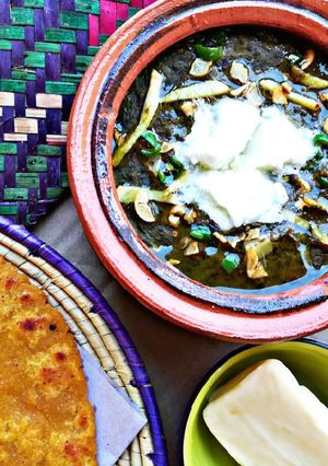 A picture of Sarson ka saag.