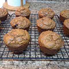 A picture of Pumpkin Banana Muffins (or Bread).