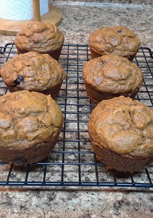 A picture of Pumpkin Banana Muffins (or Bread).