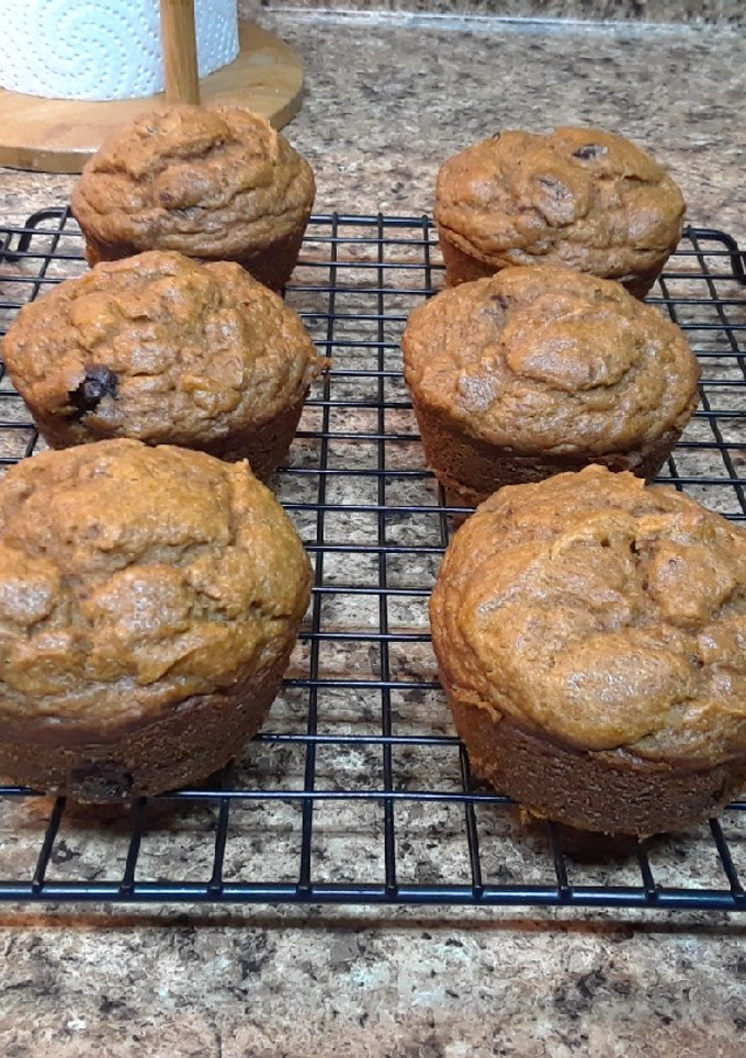 A picture of Pumpkin Banana Muffins (or Bread).