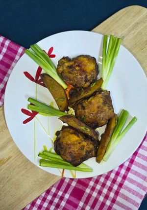 عکسی از دستور مرغ زردچوبه ای ورب انار