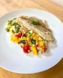Dorada al vapor con tabulé de verduras: Receta saludable semana 17 de embarazo