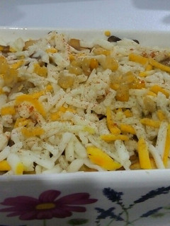 عکسی از دستور سیب زمینی قارچ و پنیر