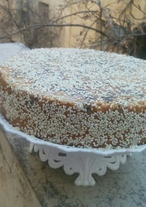 صورة لوصفة كيكة الطحينة