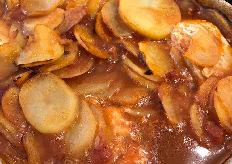 Recipe of Tasty Fish and potatoes stew/hotpot