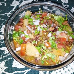 A picture of Black Chickpea Chaat.