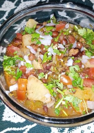 A picture of Black Chickpea Chaat.