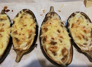 Una foto de Berenjenas rellenas