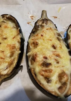 Una foto de Berenjenas rellenas
