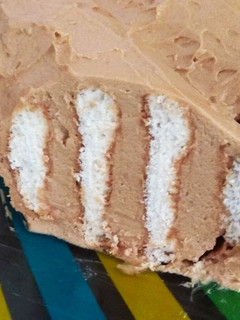 Una foto de Tarta de galletas con moka y mascarpone