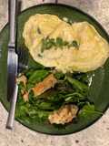 Lobster Ravioli with Cream Butter Sauce and Lemon Pepper Grilled Chicken