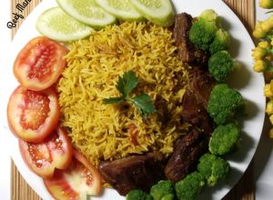 Foto resep Nasi Mandhi Daging Sapi | Beef Mandhi Rice
