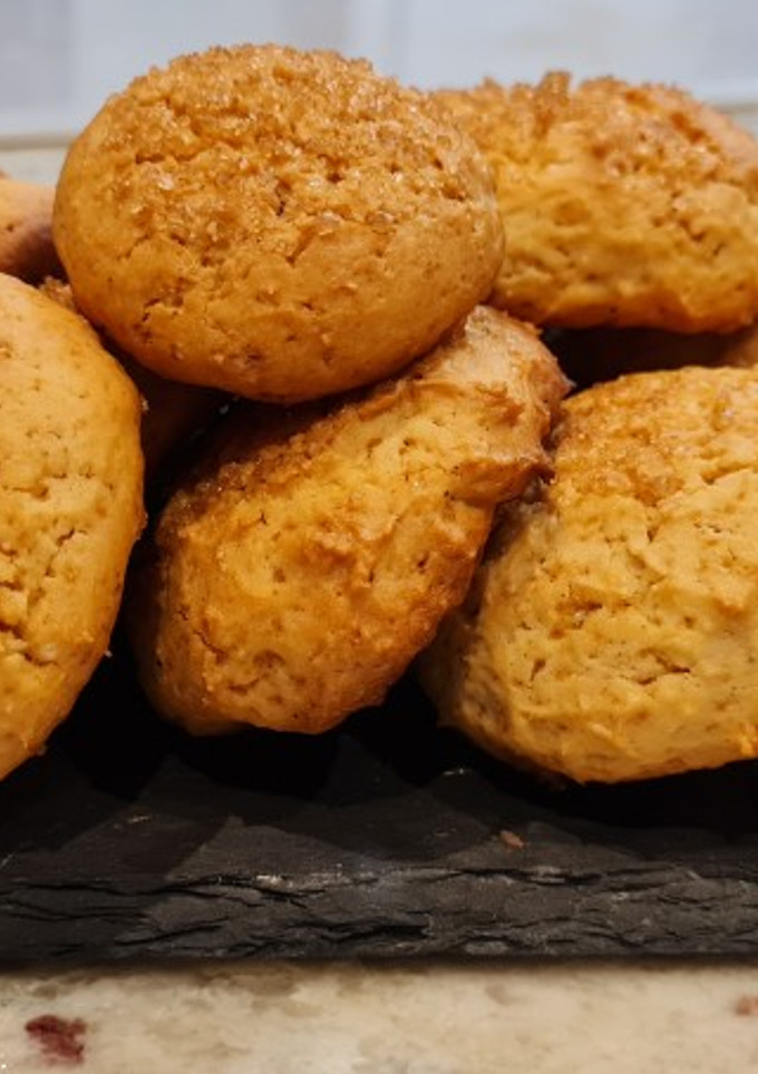 Una foto de Galletas de natillas y canela