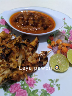 Foto resep Sate jamur tiram saus kacang
