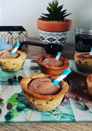 Une photo de Cookie façon shooter crème au chocolat
