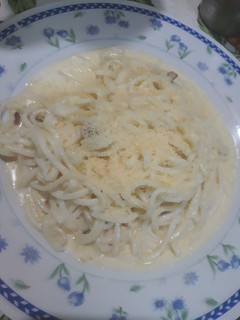 Una foto de Fideo a la carbonara "a mi manera"